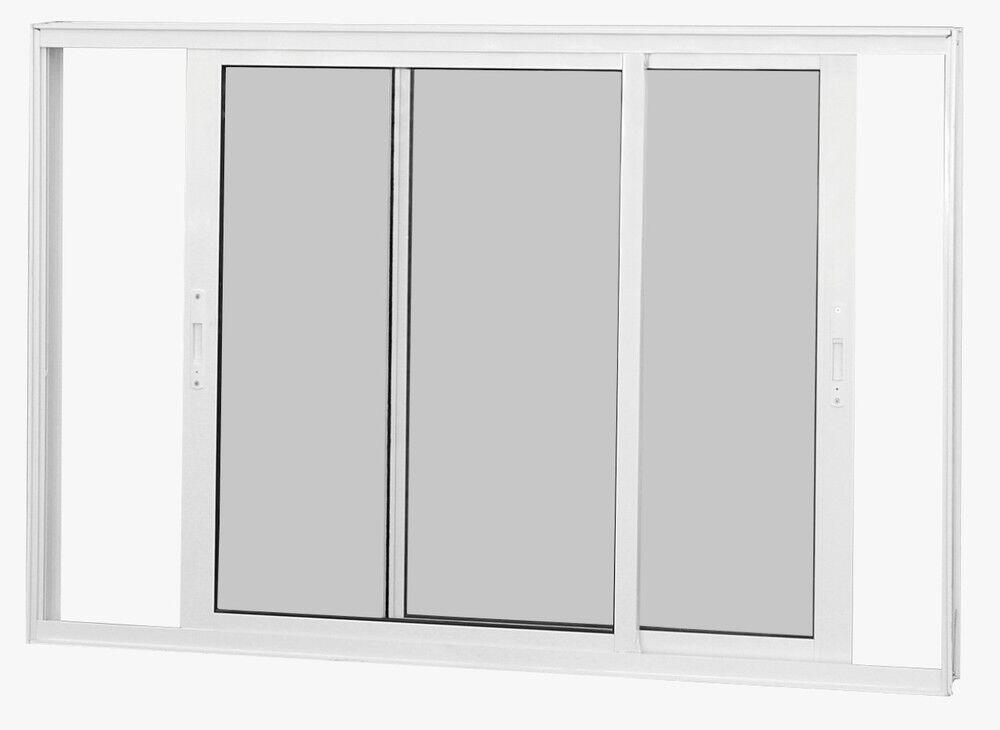 Janela de Correr Alumínio CRV 120x120cm 2 Folhas Branca