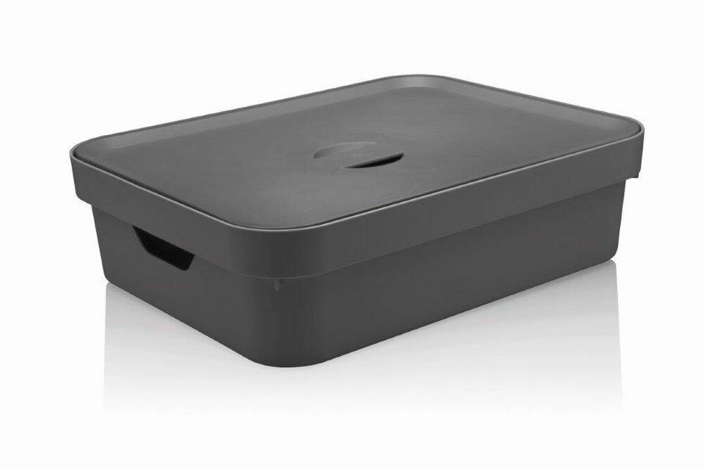 Caixa Organizadora Cube Martiplast 16L 13x45x63,5cm Cinza