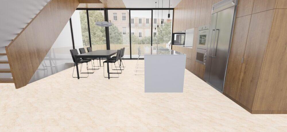Piso Cerâmico Village Beige Bold Brilhante 50x50 Ilhabella