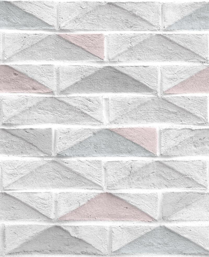 Papel de Parede Diagonal 0,53x10m Tijolo RS 104884