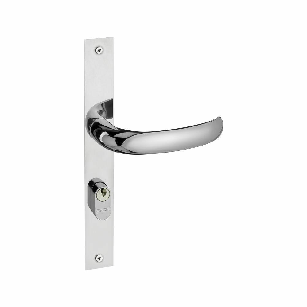 Fechadura Externa Roseta 40mm 603-Pl Perfil Estreito Pado