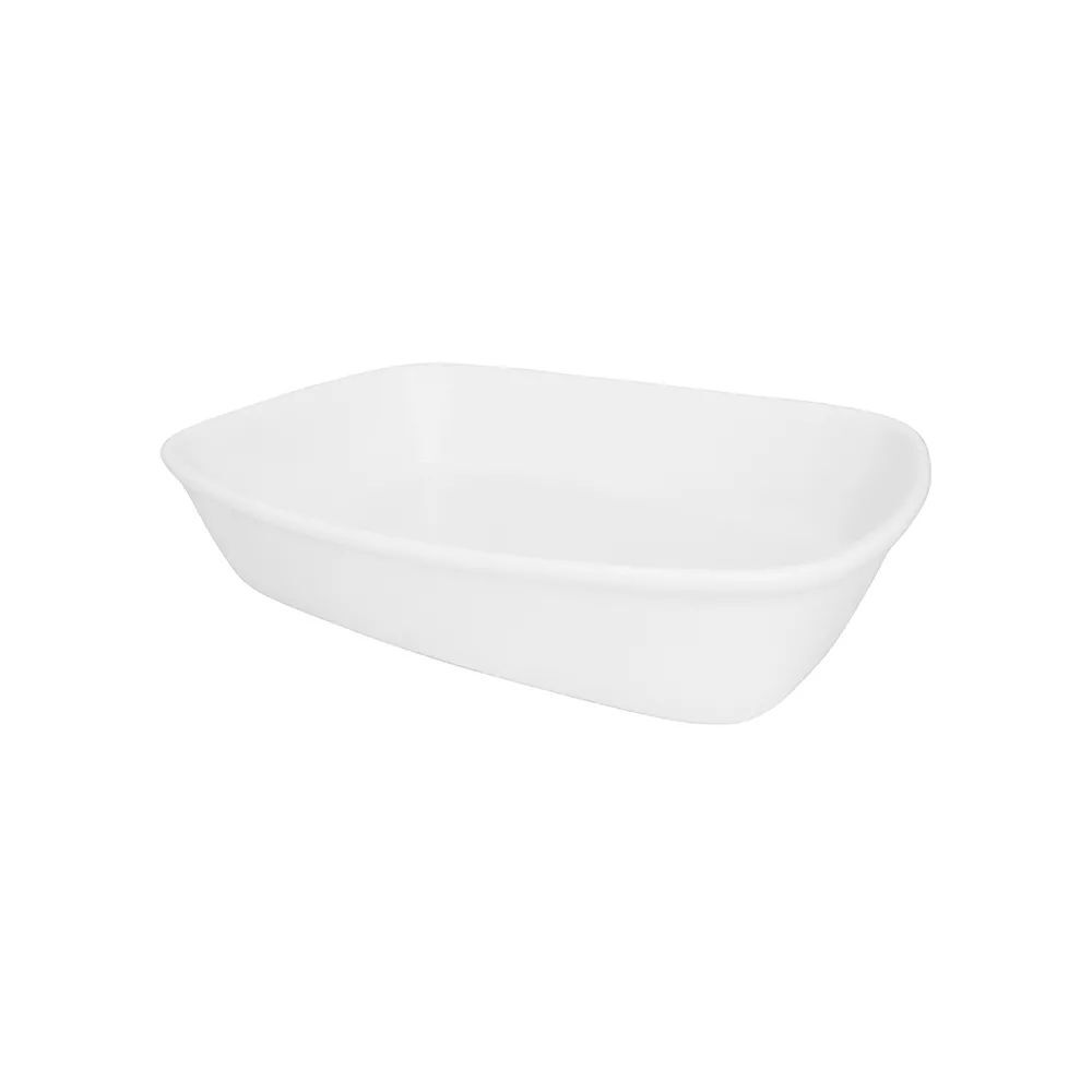 Travessa Refratária Bake 22x15cm Branca Oxford
