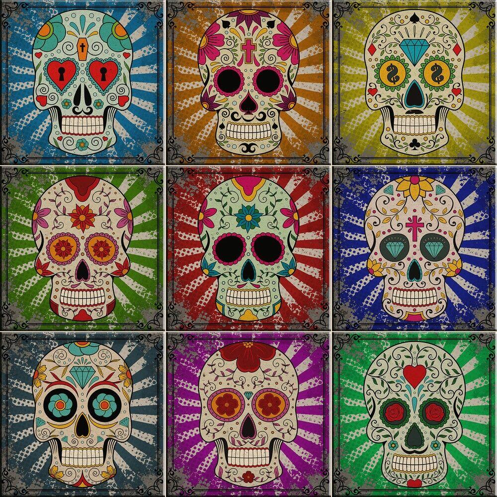 Faixa Decorativa Sofistiq 15x15 Color Skull