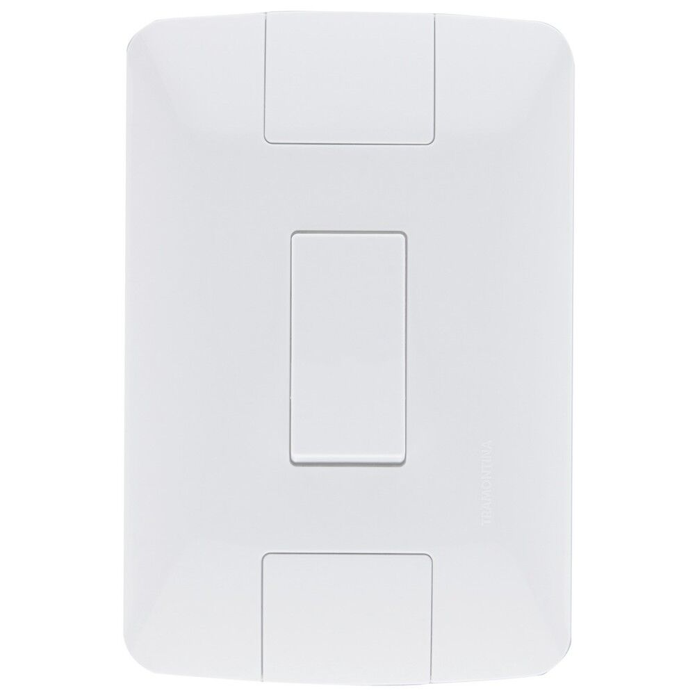 Conjunto Interruptor Aria 1 Módulo Branco Paralelo Tramontina