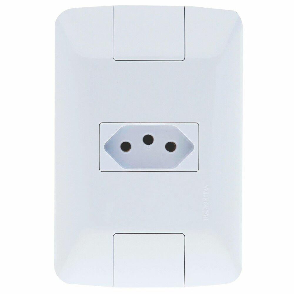 Conjunto Tomada Aria 1 Módulo 2P + T 20A Branco Tramontina