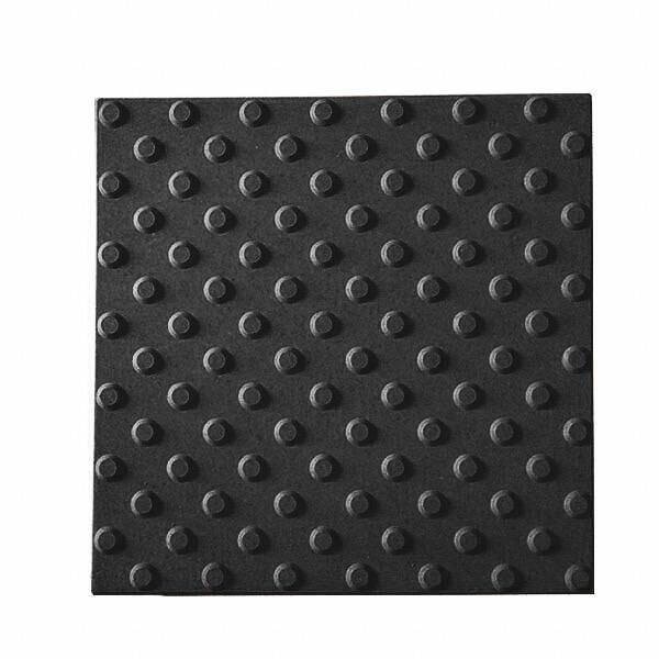 Lajota para Guia Podotatil Alerta Preto 5 Peças 45x45 Machado Pré-Moldados