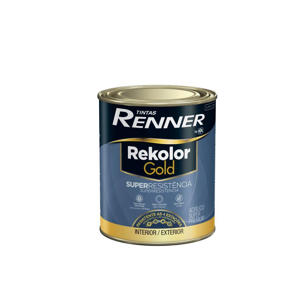 Tinta Renner Rekolor Gold Superresistência Premium 800ml Branco Semibrilho