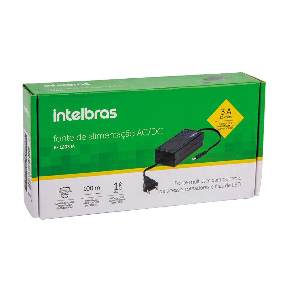 Fonte de Alimentação AC/DC 3A EF120 Intelbras
