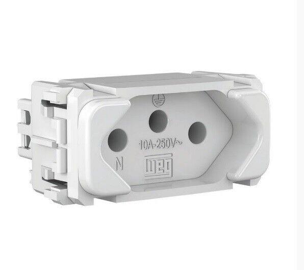 Módulo Tomada 2P+T Composé 1 Seção Branco 10A Weg