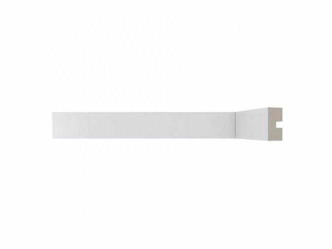 Moldura Rodameio Santa Luzia Moderna 3cmx2,4m Branca