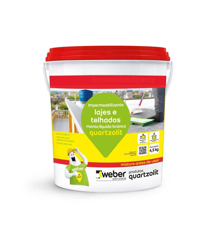 Impermeabilizante Quartzolit Manta Líquida 4,5kg Branco
