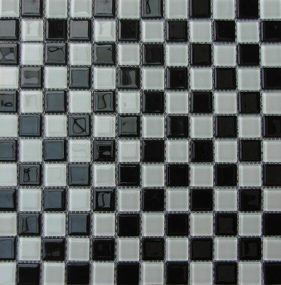 Pastilha de Vidro Miscelânia MPC1006 10064 Preto e Cinza 30x30 Bremen