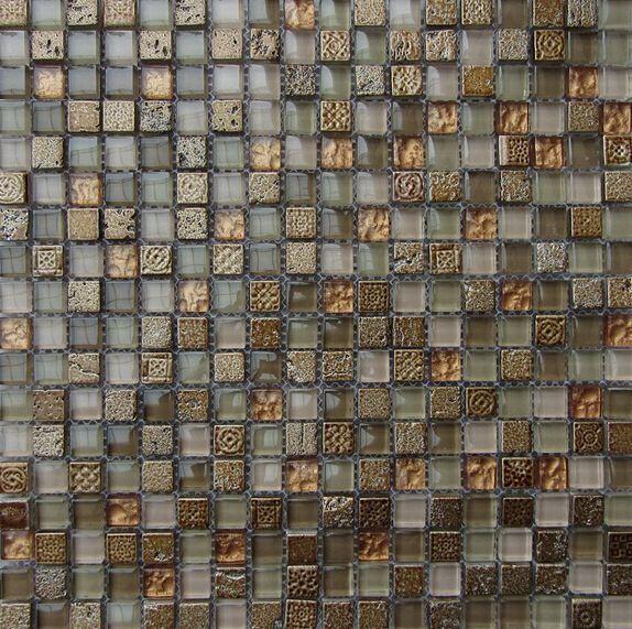 Pastilha de Vidro Miscelânia PCP520 10080 Dourado 30x30 Bremen