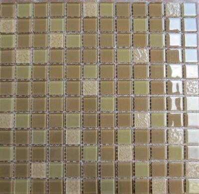 Pastilha de Vidro Miscelânia PCM508 10458 Bege e Verde 30x30 Bremen