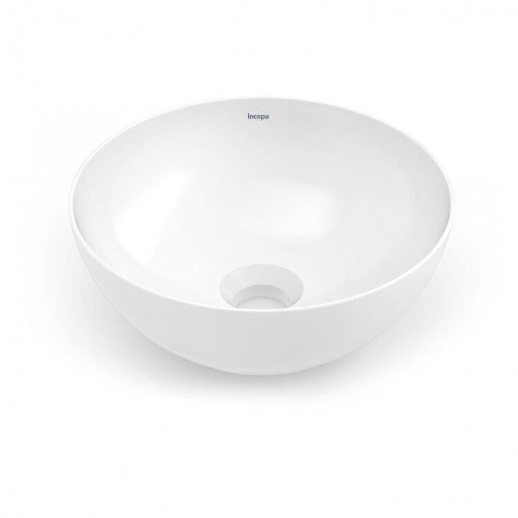 Cuba para Banheiro de Apoio Redonda Loft Branca 30x30 Incepa