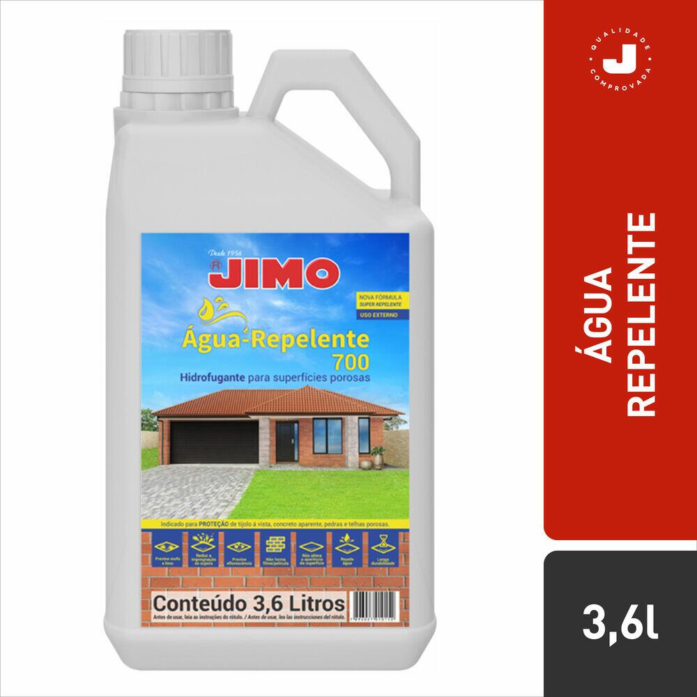 JIMO Água Repelente 700 Muros Fachadas e Telhados Barreira Química Invisível Reduz Absorção de Água Prevenção de Mofo e Limo Bombona 3,6 Litros