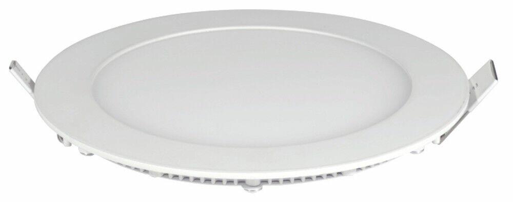 Painel LED Embutir Redondo 12W 6500K Luz Branca Vitralux