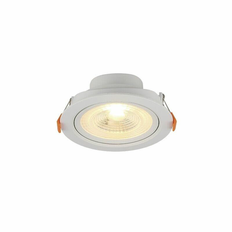 Spot Embutido LED Redondo 3w 3.000k Luz Branco Quente Blumenau Iluminação