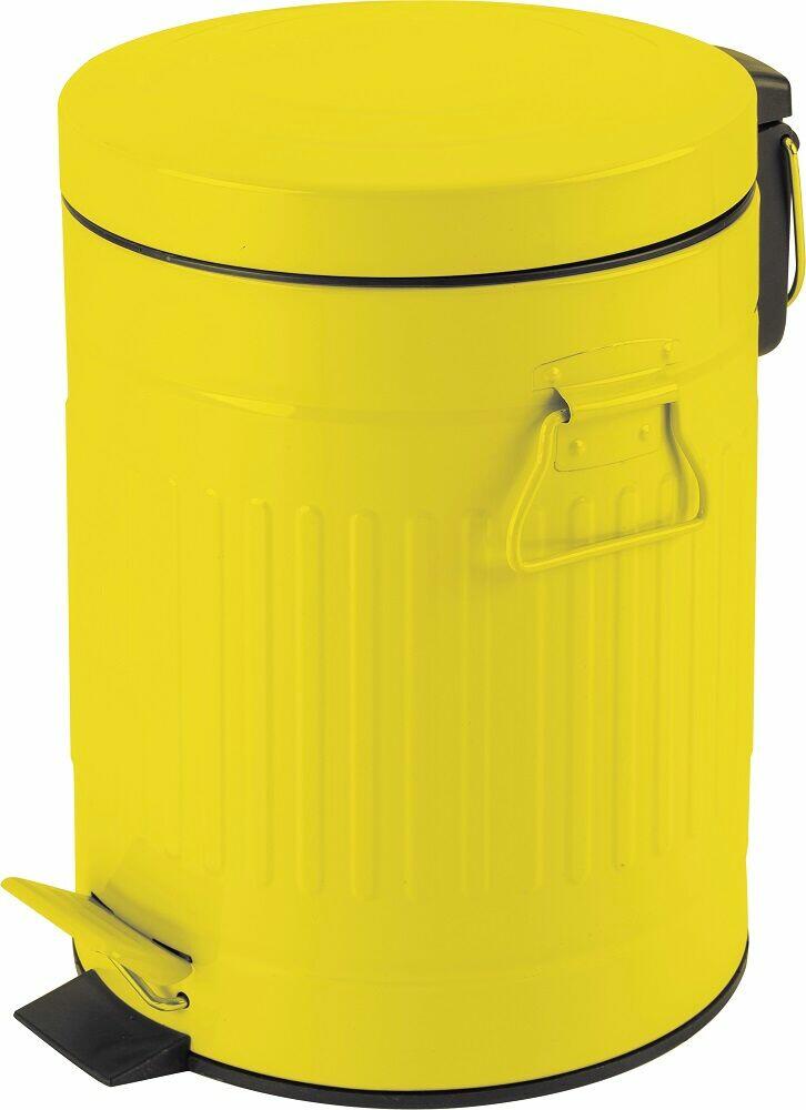 Lixeira Pedal Casa&Ideia Nobry 12L Amarela