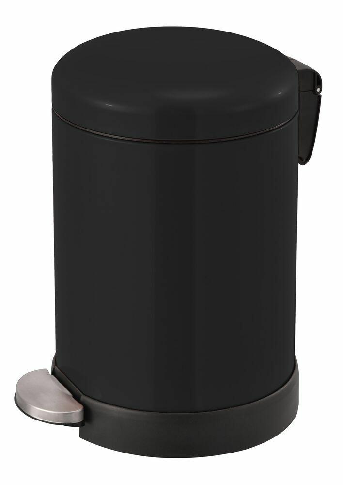 Lixeira Inox Pedal Casa&Ideia Steal 5L Preta