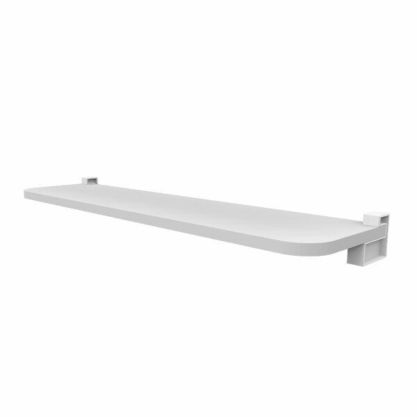 Prateleira Prat-K Kids Serenity  com Suporte 25x80cm Branco Nuvem