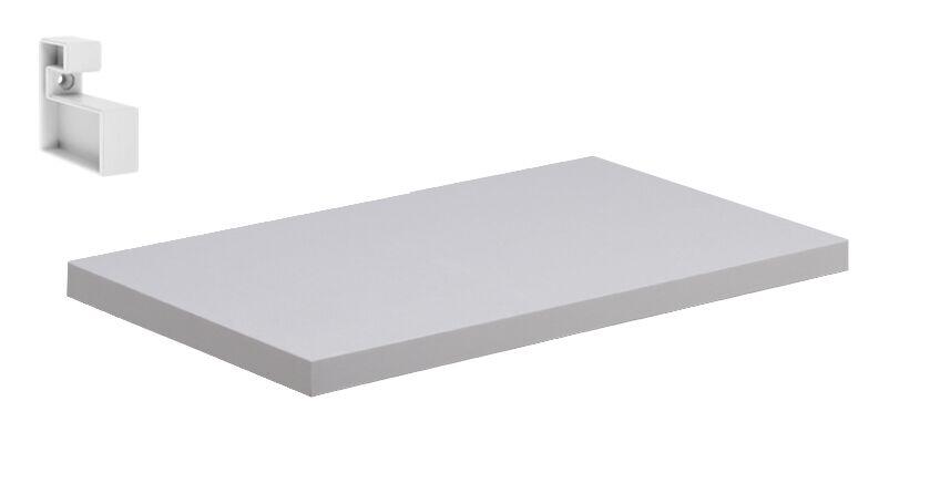 Prateleira Prat-K Lineare Reta com Suporte 20x40cm Branca
