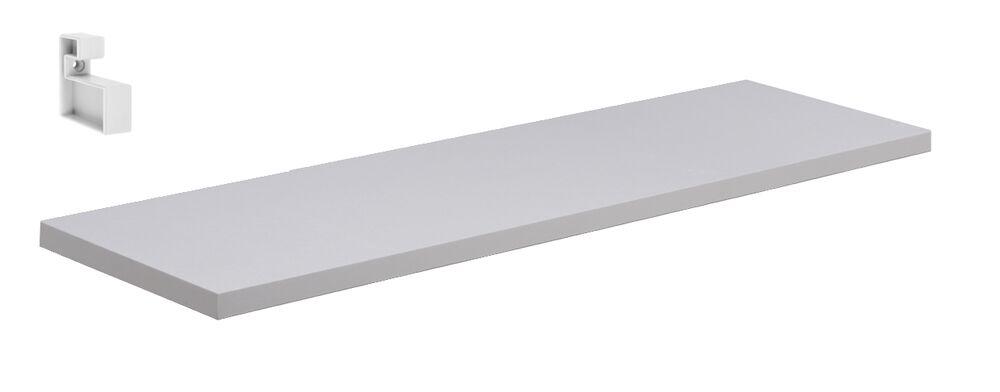Prateleira Prat-K Lineare Reta com Suporte 20x80cm Branca