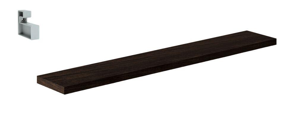 Prateleira Prat-K Lineare Reta com Suporte 10x80cm