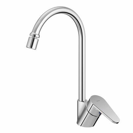 Torneira Misturador Monocomando para Cozinha de Mesa Bica Alta 1/2