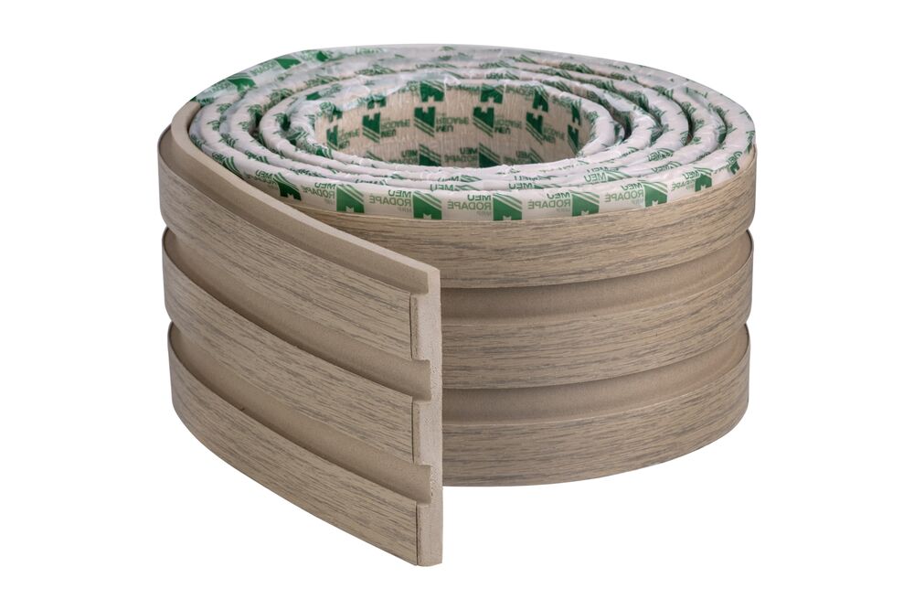 Painel Ripado EVA Autocolante 10cm x 2,5m Madeto Carvalho Meu Rodapé