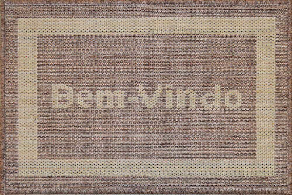 Tapete Rayza 50x90cm Sisal Marrom