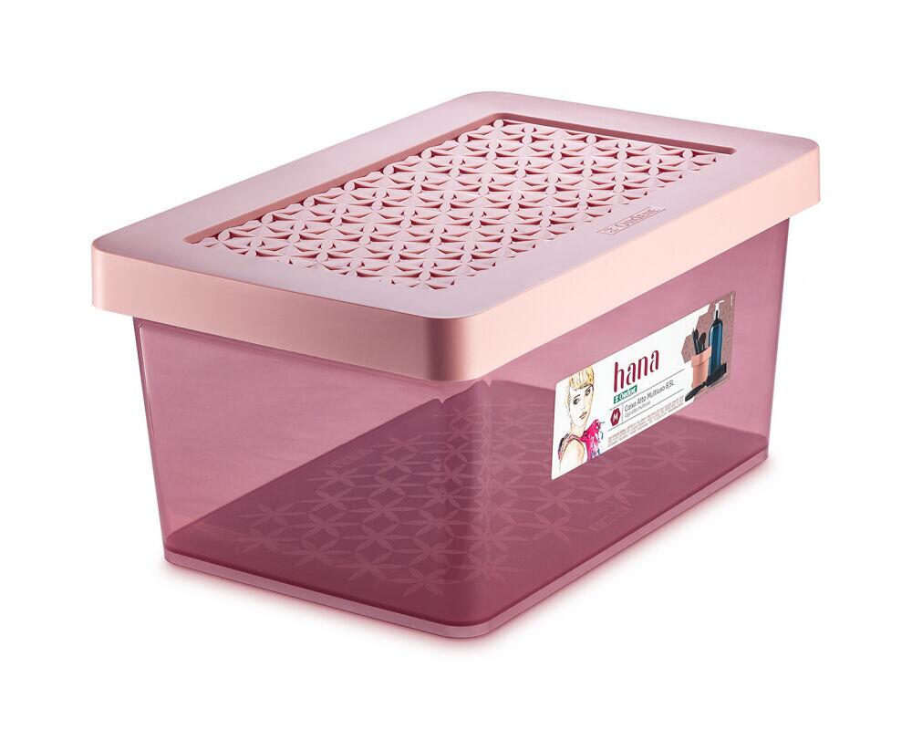 Caixa Alta Hana Rosa M  8,5L 20x31,5x15,2cm