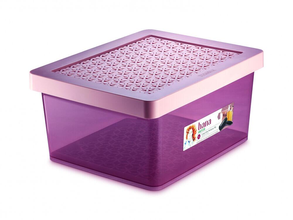 Caixa Alta Hana Rosa G 18L 31,5x40,5x19,2cm