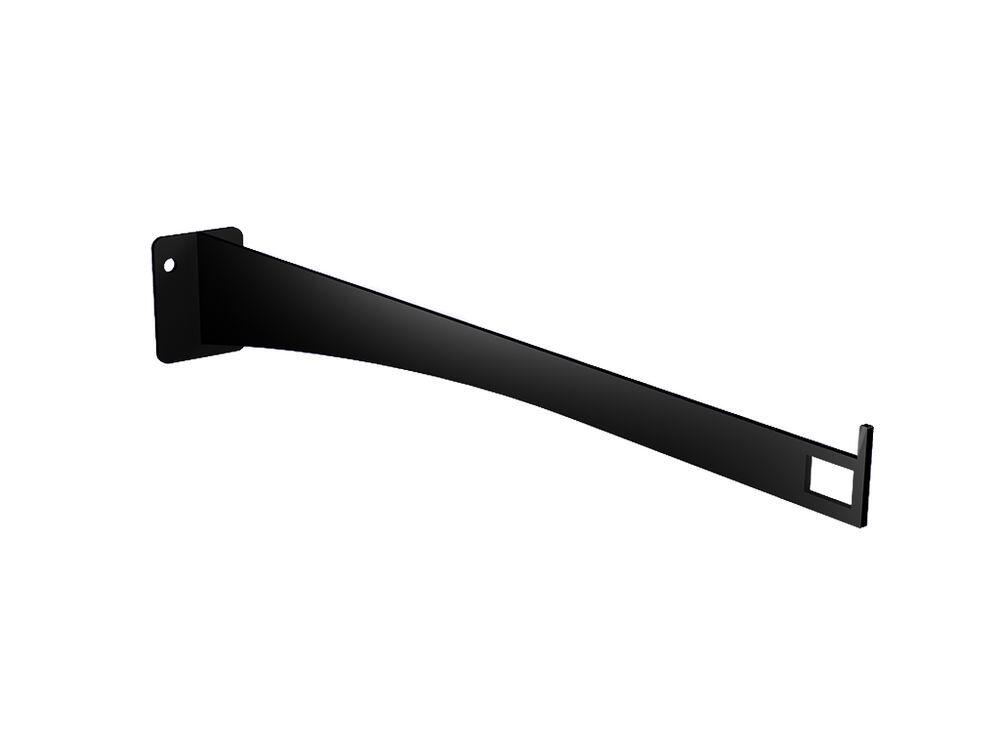 Suporte para Prateleira Aço Reitz Clean 28cm Preto