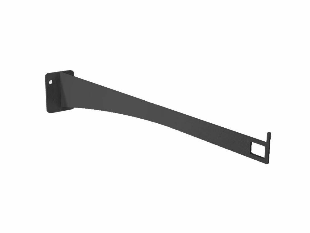 Suporte para Prateleira Aço Reitz Clean 25cm Grafite