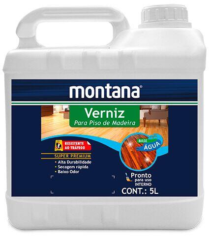 Verniz Piso Água 5L Transparente Acetinado Montana