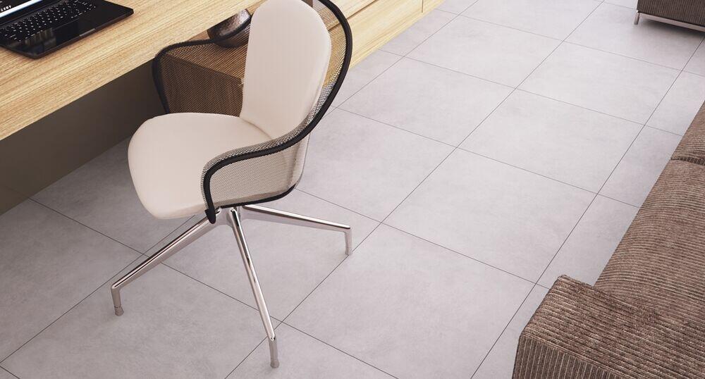 Porcelanato Polido York 87,7x87,7 Retificado Soft Gray Portinari