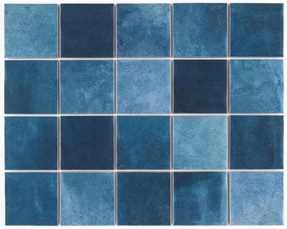 Revestimento Parede Noronha Mesh Mar Bold Brilhante 7,5x7,5 Eliane