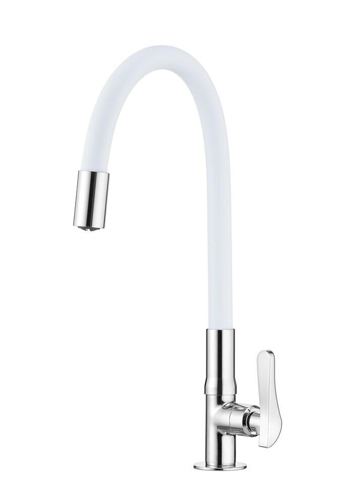 Torneira de Mesa para Cozinha Lorenzetti Flex 1/2'' Cromado Branco