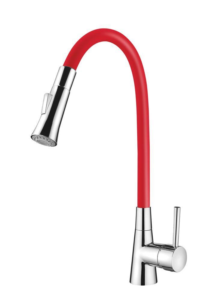 Misturador de Mesa para Cozinha Lorenzetti Flex 1/2'' Vermelho