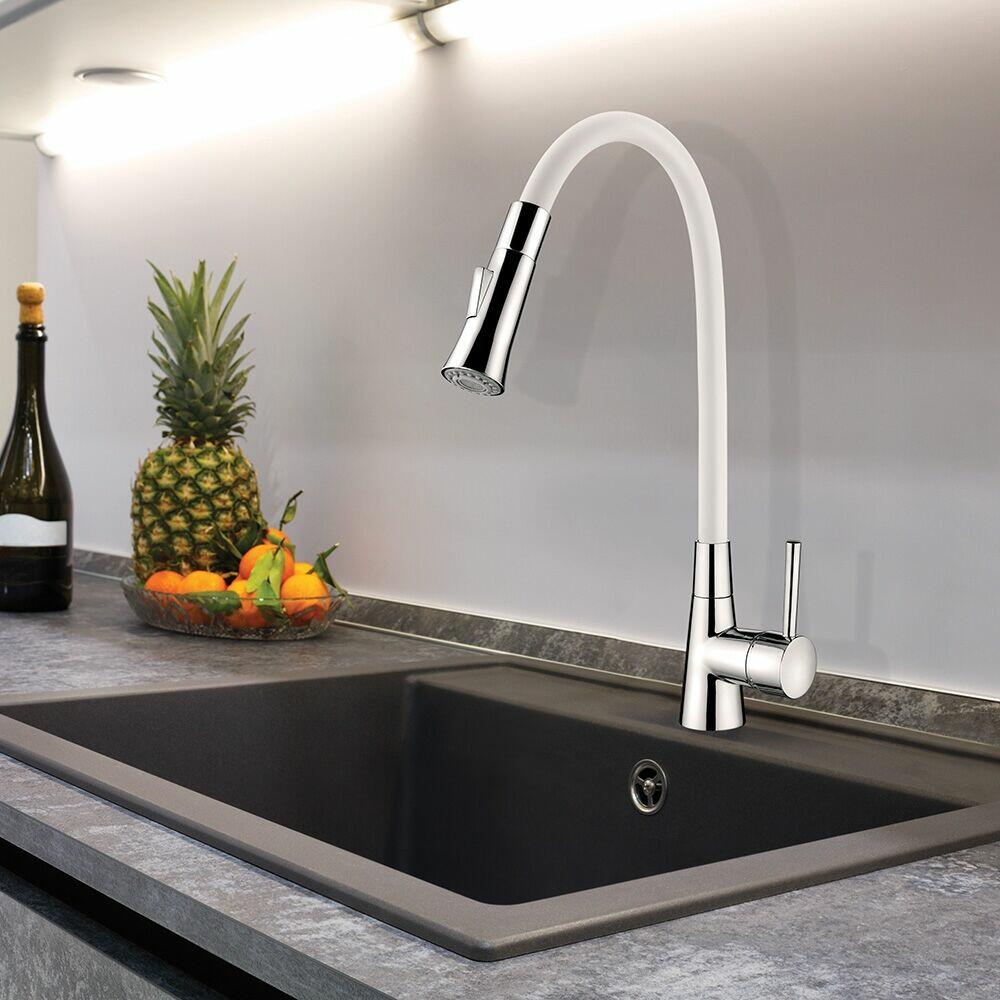 Misturador de Mesa para Cozinha Flex 1/2'' Branco Lorenzetti