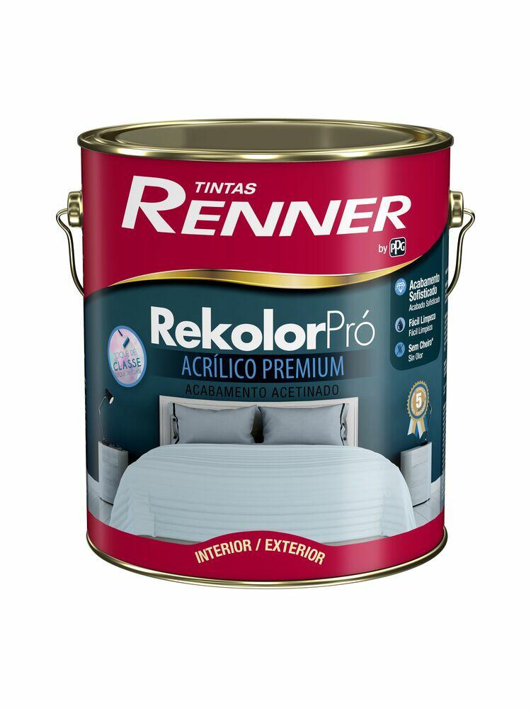 Tinta Renner Rekolor Pró Acetinado Super Premium 3,2L Branco Acetinado