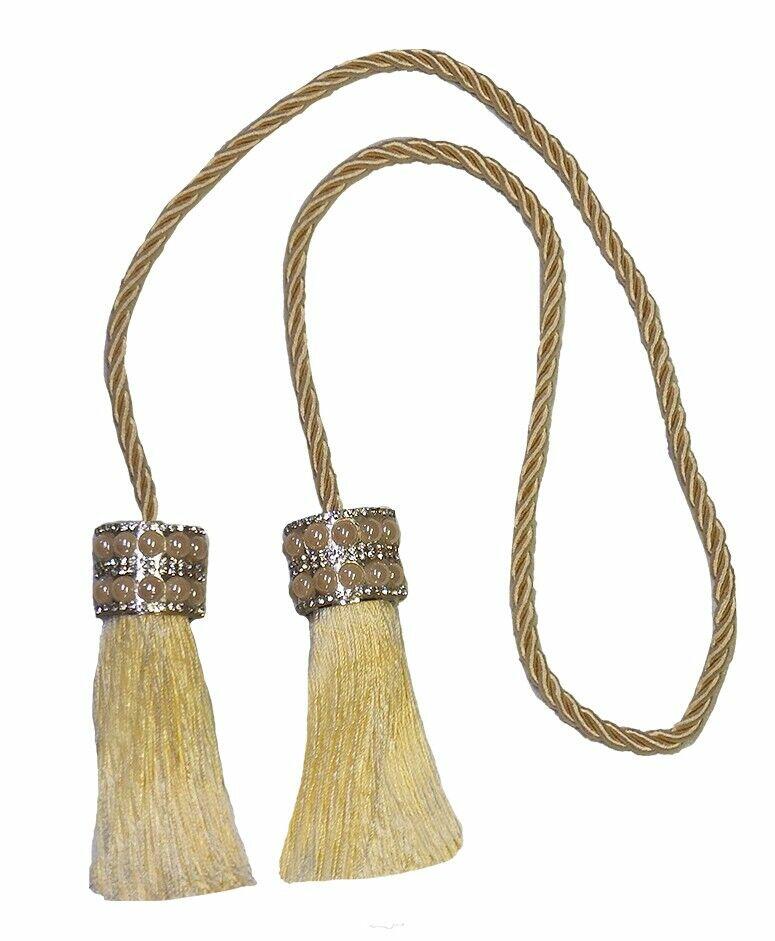 Cordão para Cortina Bella Arte Mini com Franjas Pérola
