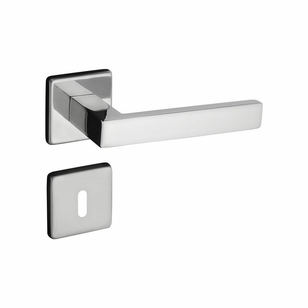 Fechadura Roseta Interna 55mm Inox Polido Barra Pado