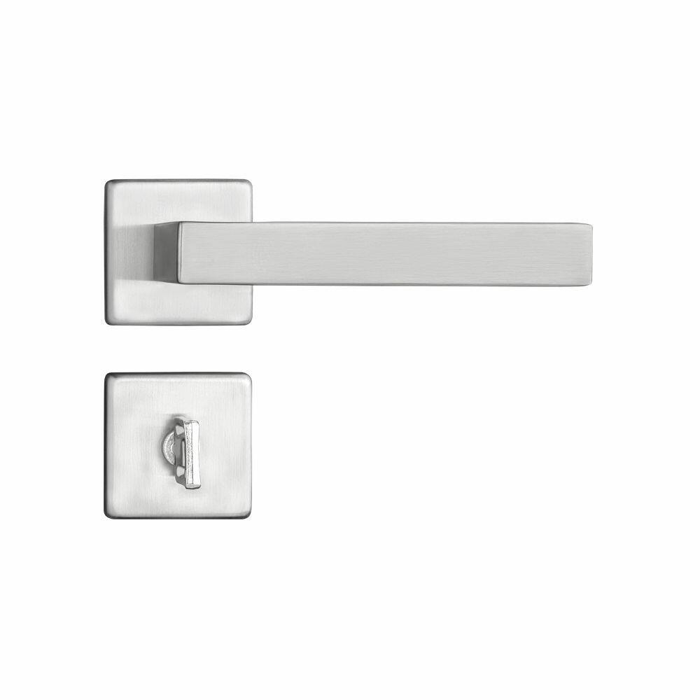 Fechadura Roseta Banheiro 55mm Inox Escovado Barra Pado