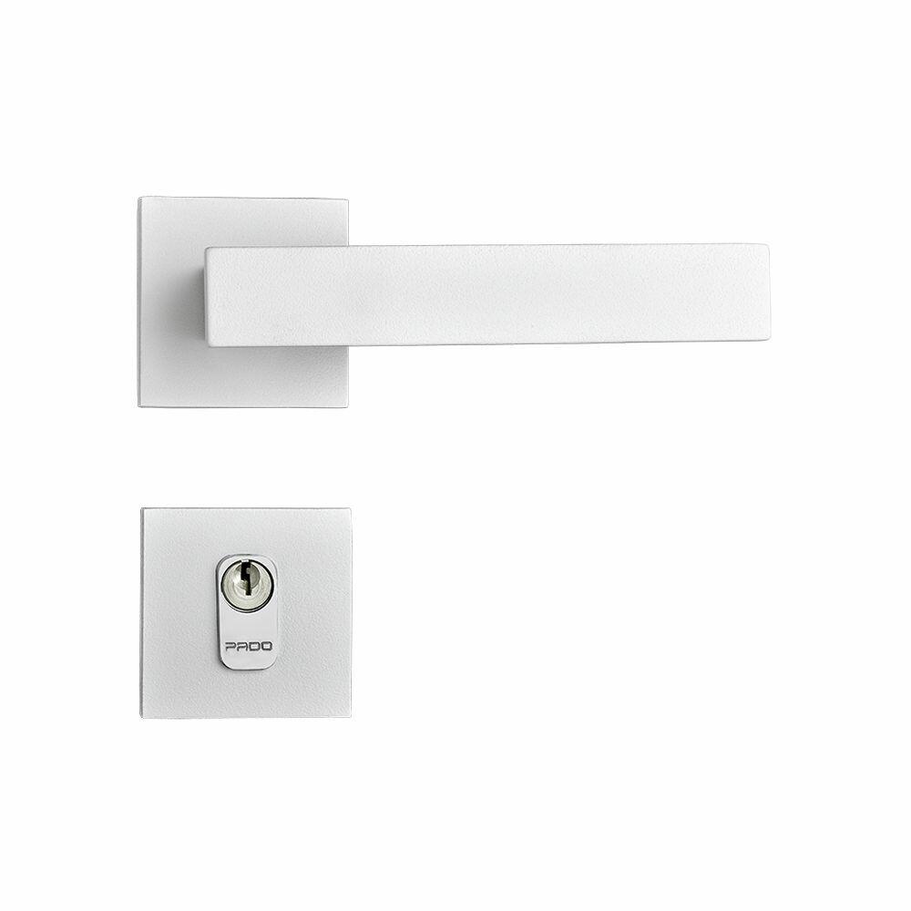 Fechadura Roseta Externa Retro 55mm Branco Pado