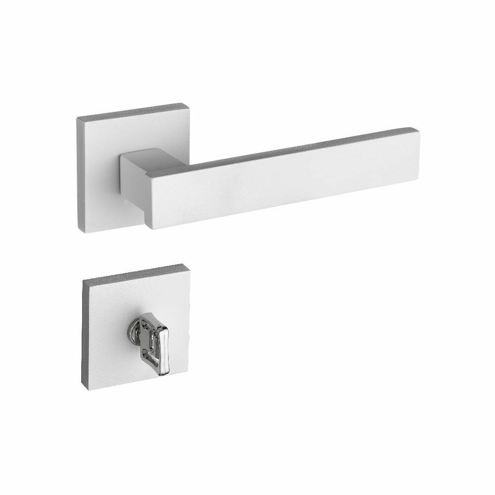 Fechadura Roseta Banheiro 55mm Retro Branco Pado