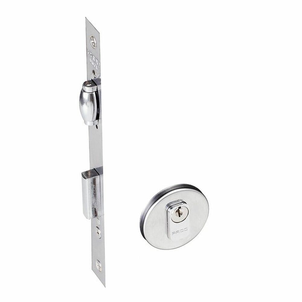 Fechadura Roseta Externa 40mm Inox Polido Rolete Pado