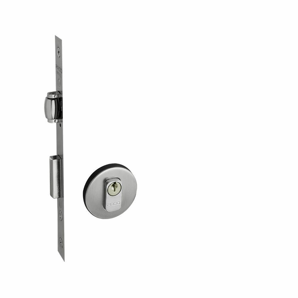 Fechadura Roseta Externa 40mm Inox Escovado Rolete Pado