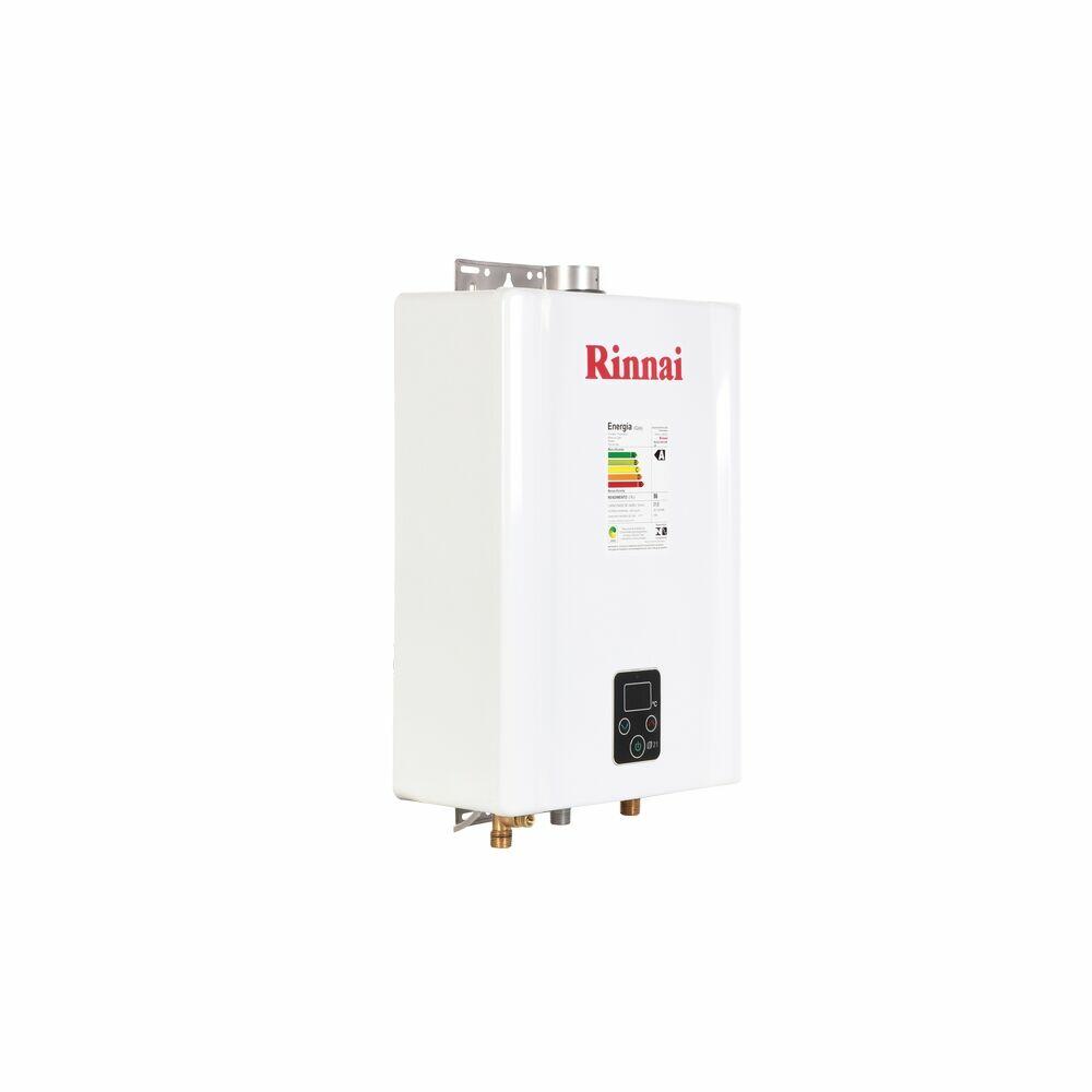 Aquecedor de Água a Gás GLP Digital 21L/min Branco Rinnai